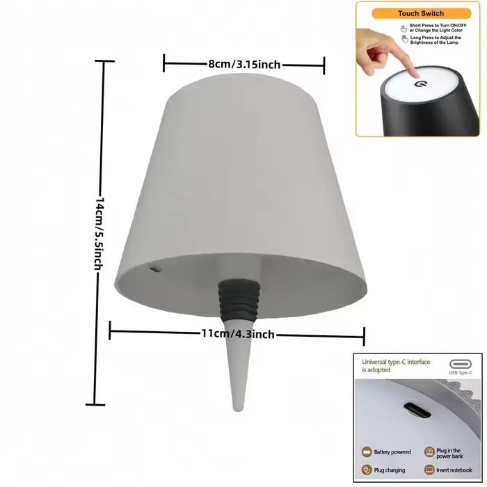 Lampe de table LED en forme de bouteille