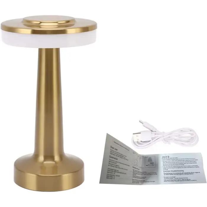 Lampe de bureau en métal USB Rechargeable Portable humeur lig tactile