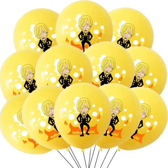 Ensemble de ballons d'anniversaire One Piece, 12/24/36/48 pièces, ballons en Latex pour enfants, fournitures de fête pour garçons et filles, décorations
