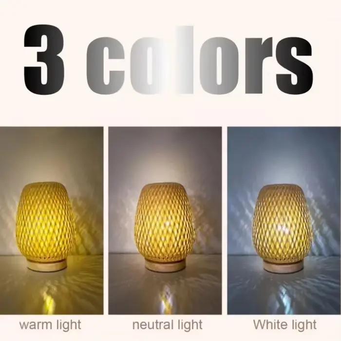 Lampe tissée en bambou Simple chambre étude