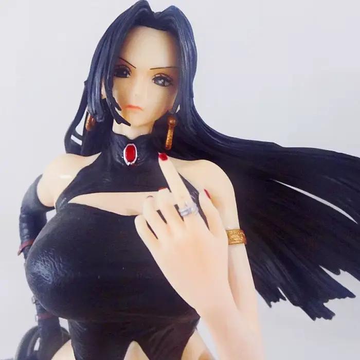 Figurine One Piece Boa Hancock Gk, grande taille, tenue en cuir sexy, figurine d'anime, statue de collection, ornement de bureau pour les fans d'anime adultes