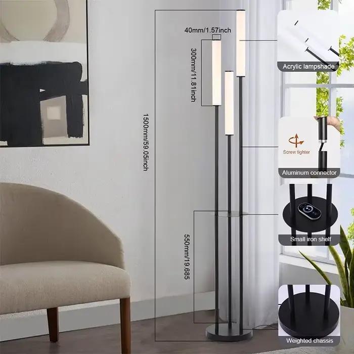 Lampe sur pied minimaliste moderne pour salon