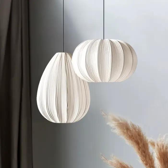 Lampe suspendue en tissu japonais