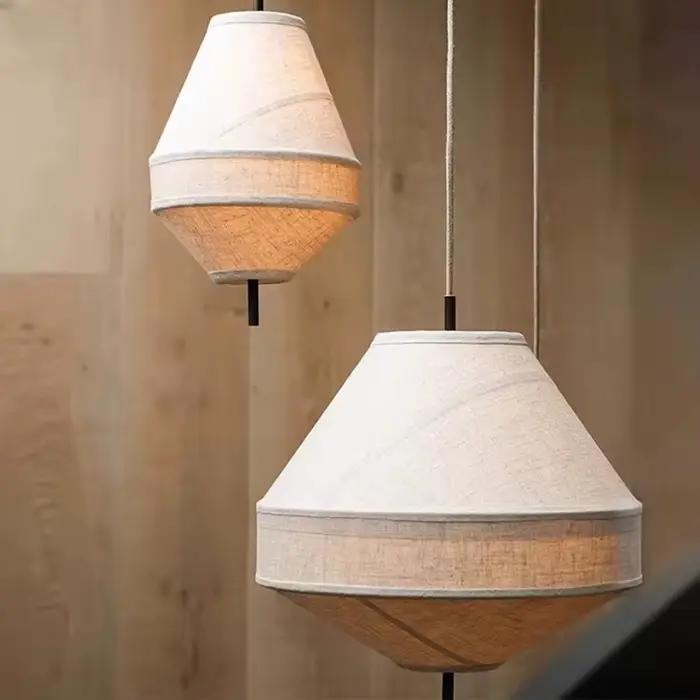 Lampe Suspendue Japonaise en Tissu