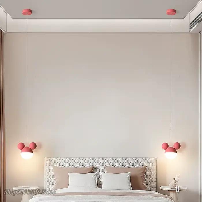 Lampe suspendue LED en forme de dessin animé pour chambre d'enfant