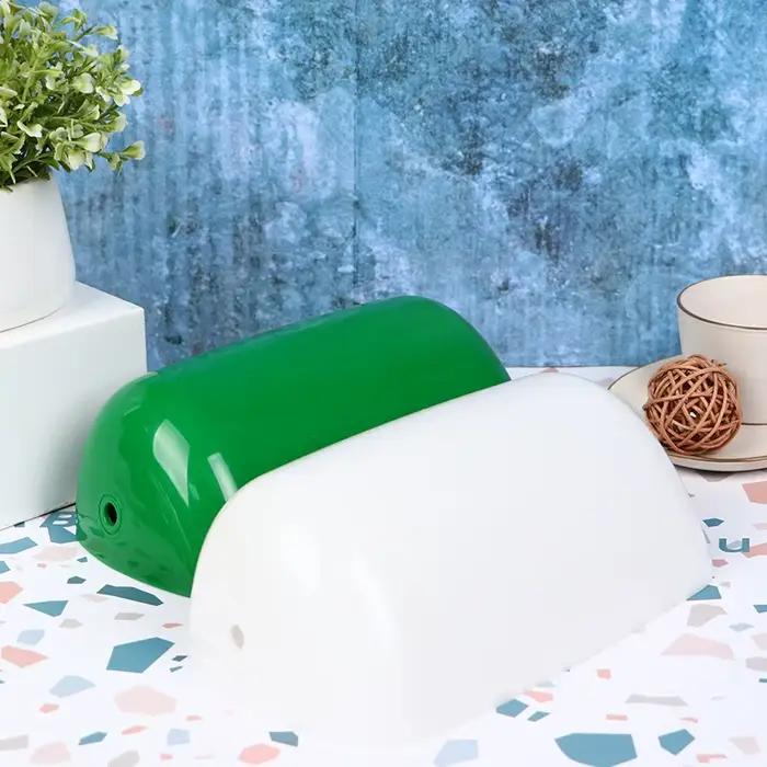 Couvercle de lampe bankers en verre