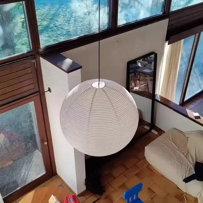Washi Paper Suspension Shoaire, Lustre, Confrontal Lamp, Salon, Chambre