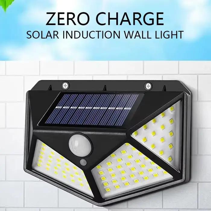 100LED lampe murale solaire