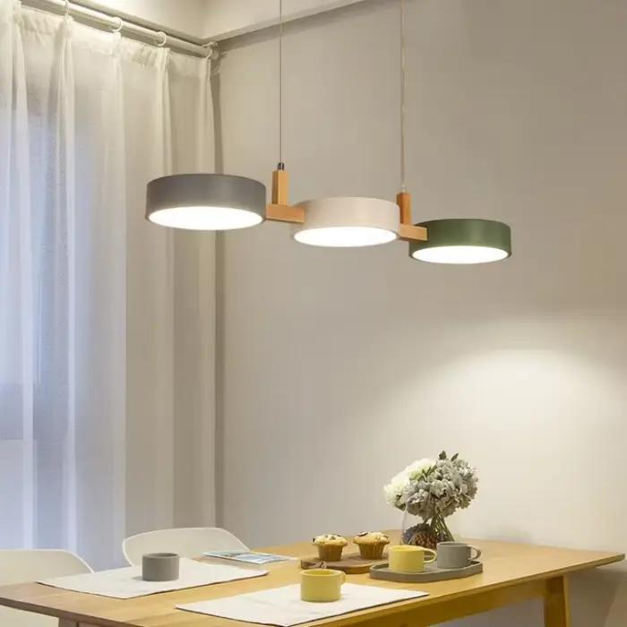 Lampes suspendues LED nordiques pour île cuisine salle à manger