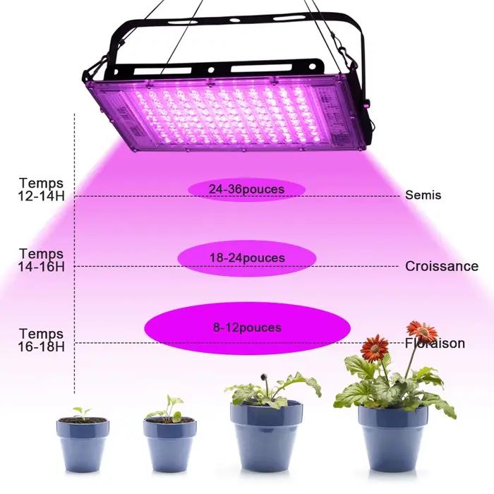 LED élèvent la lumière AC220V 50W 100W 150W spectre complet Phyto lampe pour graines de plantes hydroponique serre maison plantes croissance Phytolamp