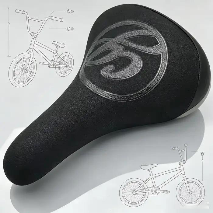 Selle de style vintage pour SE Racing BMX – Remplacement de selle rétro pour les configurations de vélos custom old-school