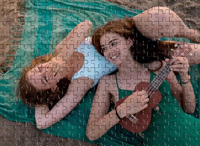 Puzzle personnalisé avec photos de couple, plage, animaux domestiques, 35/300/500/1000 pièces, cadeaux pour la maison, mariages