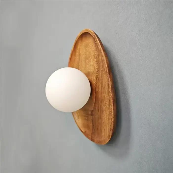 Applique Murale LED en Bois Naturel