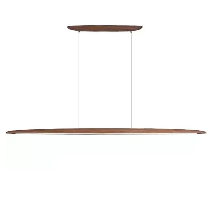 Lampe LED suspendue en bois au design moderne