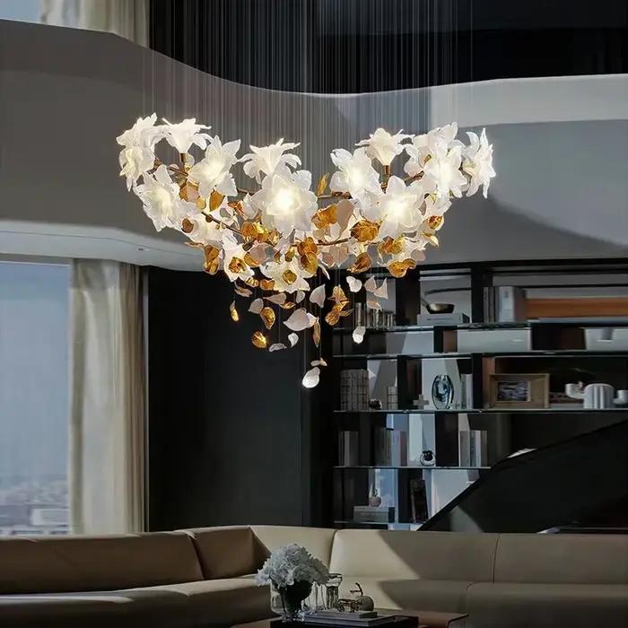 Lampes suspendues nordiques pour plafond Led lustre luminaire et décoration