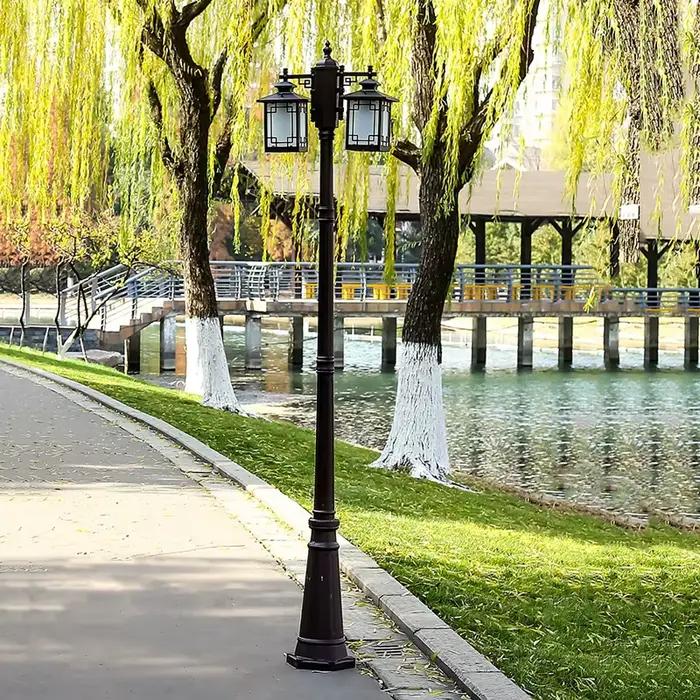 Lampe de jardin extérieure, parc communautaire, paysage, projet de rue, éclairage, lampadaire ≈230CM