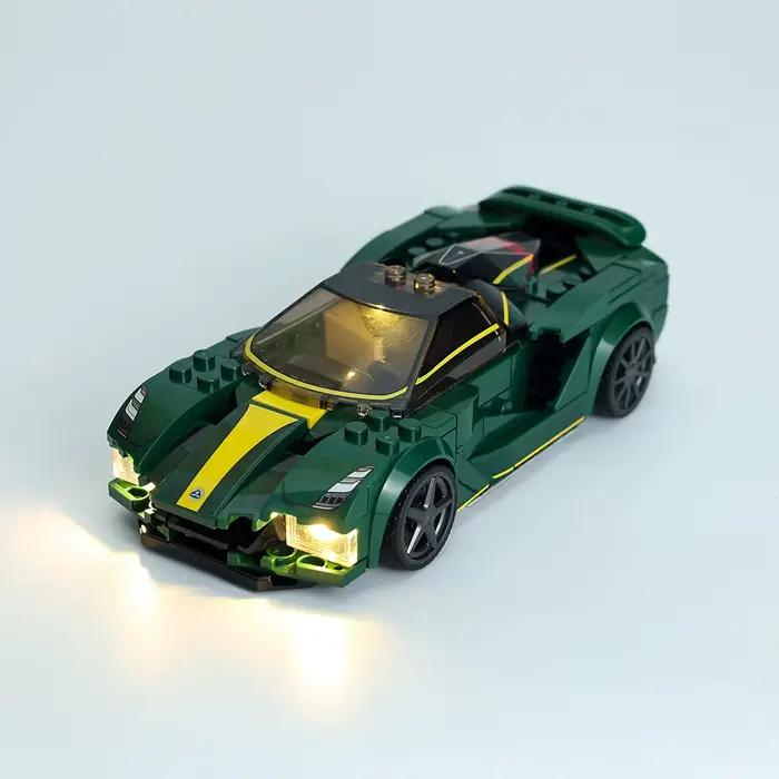 Kit d'éclairage LED pour voiture de sport Speed Champions, briques à collectionner, blocs de construction, lampe, kit d'éclairage uniquement, Annie Evija, 76907