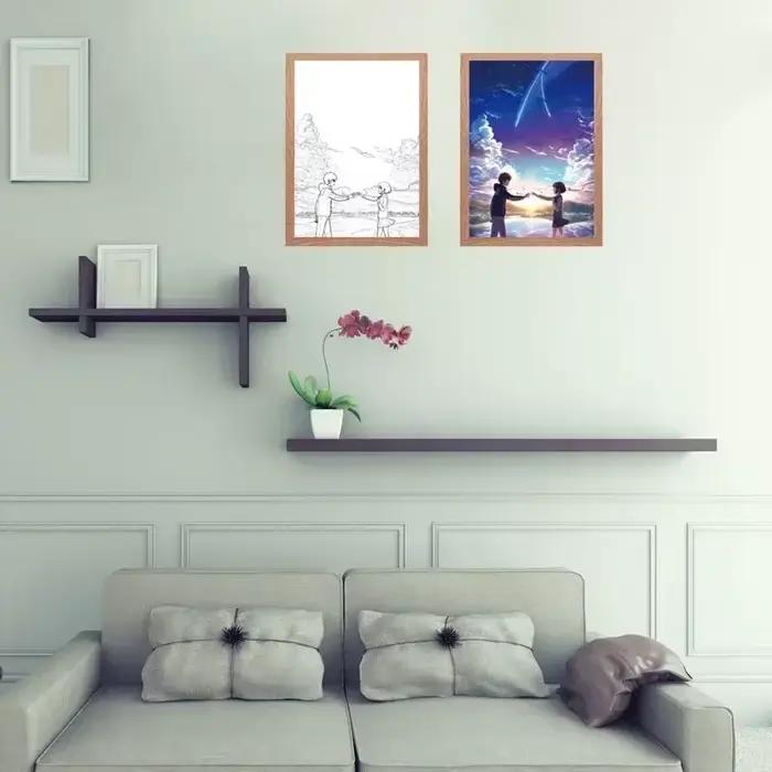 Lampe de chevet LED personnalisable avec nom