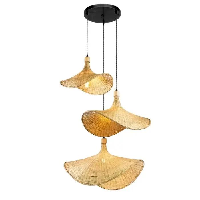 ‌ ‌ Lampe suspendue en soie bohème