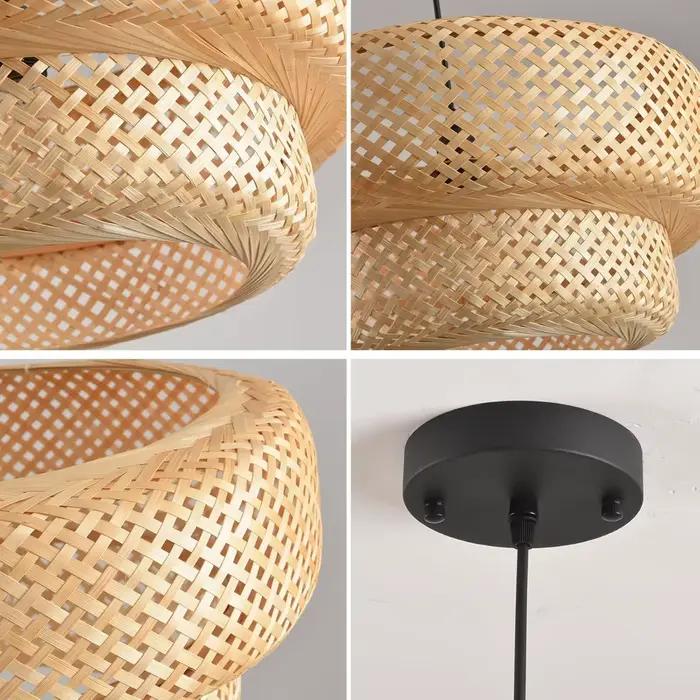 JOYINLED Abat-jour en bambou