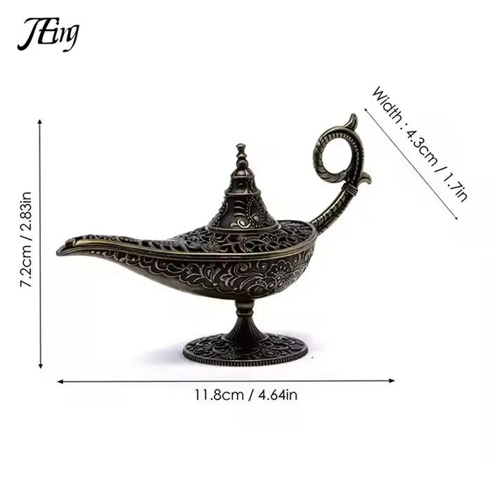 Brûleur d'encens en métal de lampe de style antique