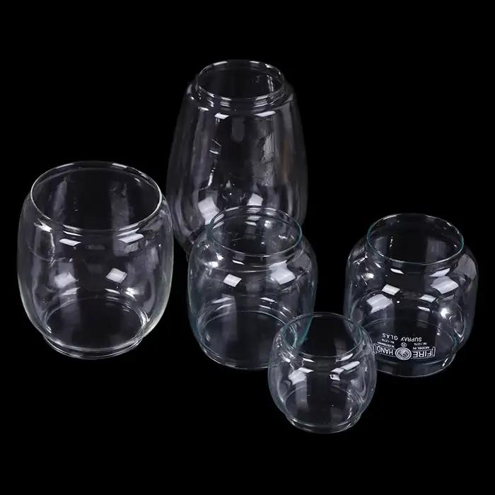 Abat-jour en verre style rétro pour lampe de chevet et extérieur, élégant accessoire d'éclairage circulaire à offrir pour la maison ou les événements spéciaux