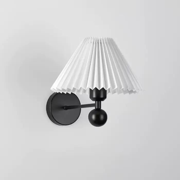 Lampe murale en tissu style crème français