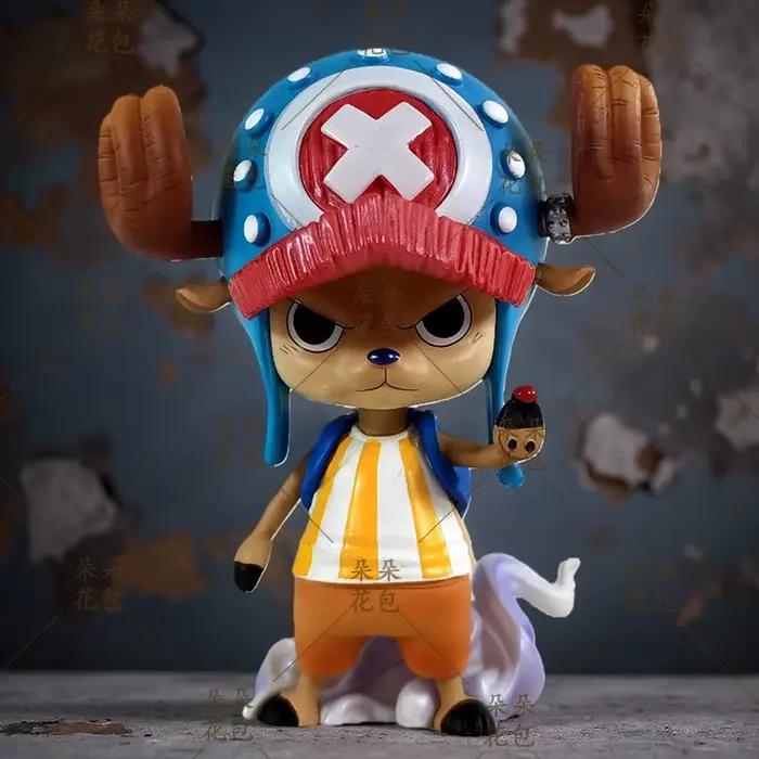 Figurine de collection One Piece Tony Tony Chopper, version Q, mignonne et créative, décoration de bureau pour les fans d'anime