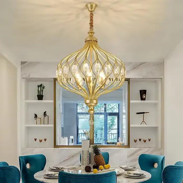 Pays américain Restaurant suspension lustres modernes pour salon chambre cage d'escalier allée Style Vintage lanterne lampes