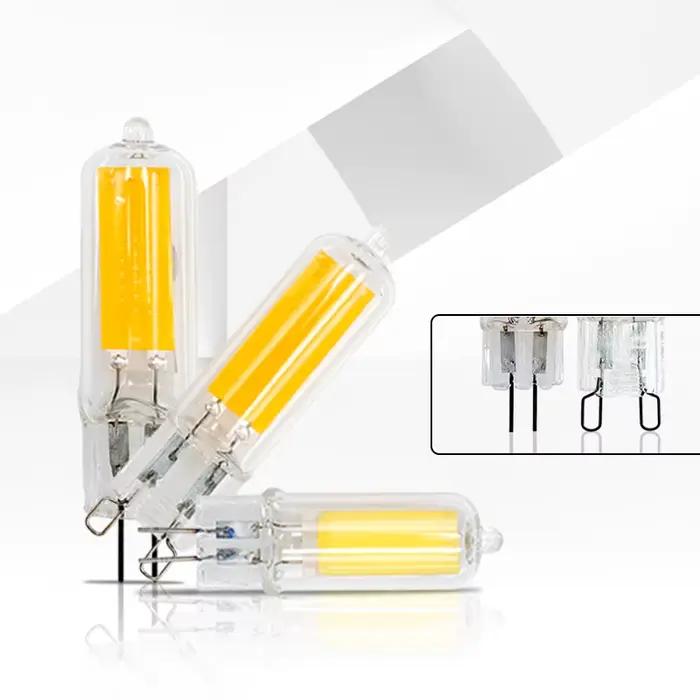 Lampe LED G9 AC 220V 240V 6W 9W Verre G4 COB