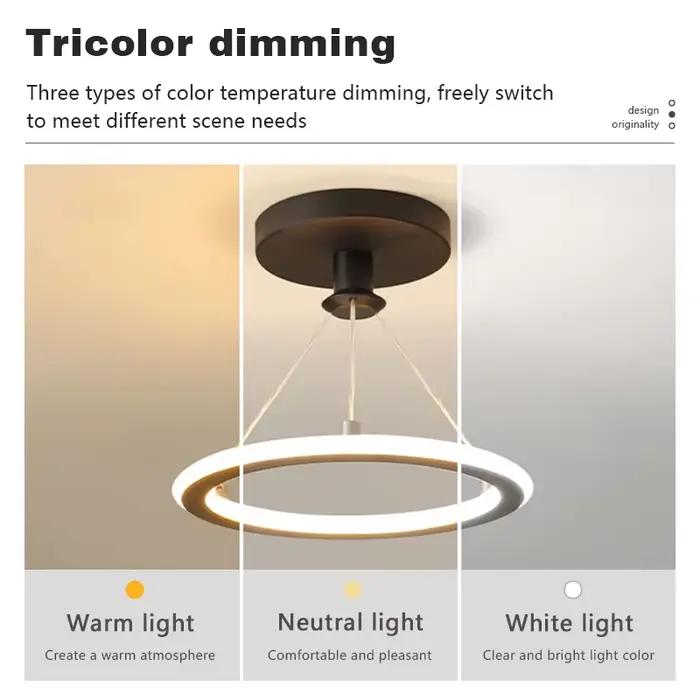 Lampe suspendue LED moderne pour plafond