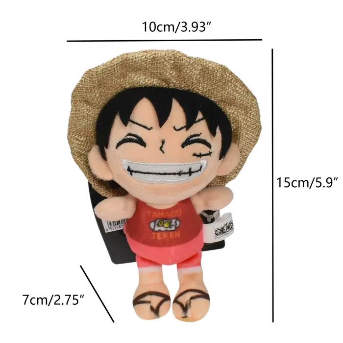 Pendentif en peluche One Piece Anime Personnages Monkey D. Luffy, Luffy, Ace, Sabo, Chopper, Law – Breloque de sac en peluche douce, cadeau pour enfant