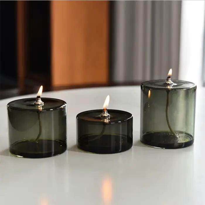 Lampe à huile en verre créative européenne