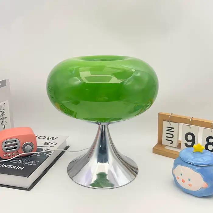 Lampe de table vintage en verre de Murano