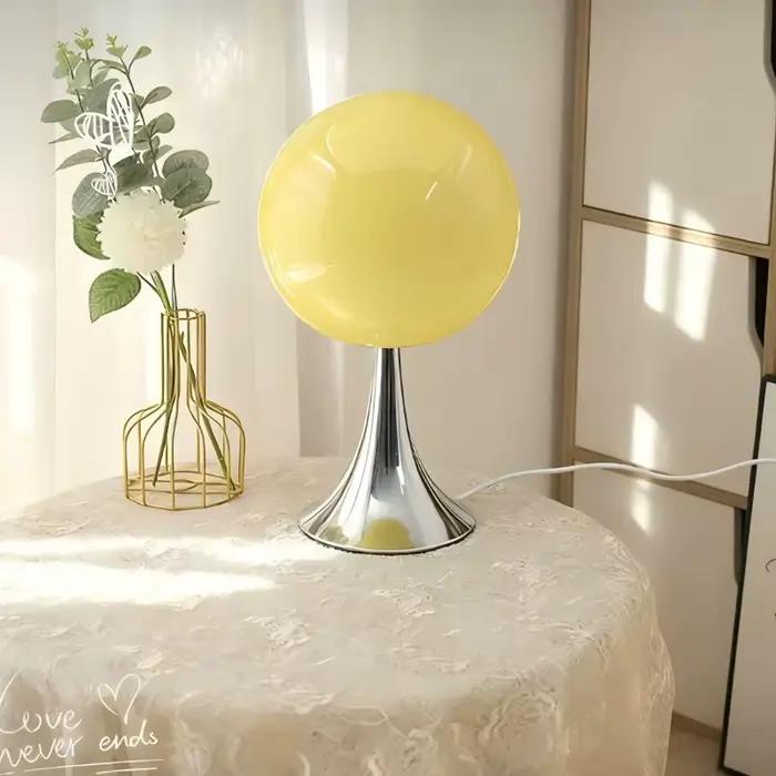 Lampe de bureau en verre