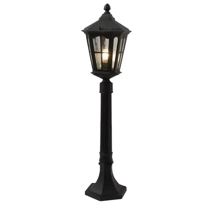 Style européen rétro lampe à gazon à tête unique étanche extérieure Villa jardin haut pôle éclairage d'herbe pour cour paysage