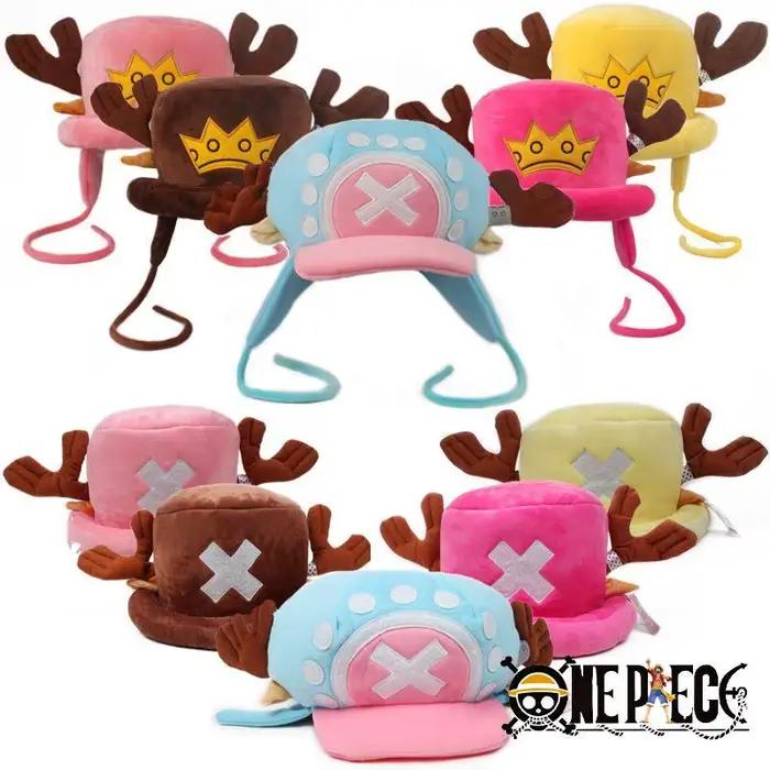 Chapeau en coton une pièce, chaud d'hiver, chapeau plat, accessoires de Cosplay, Anime Chopper, chapeaux en peluche, cadeaux unisexes, accessoires de mode