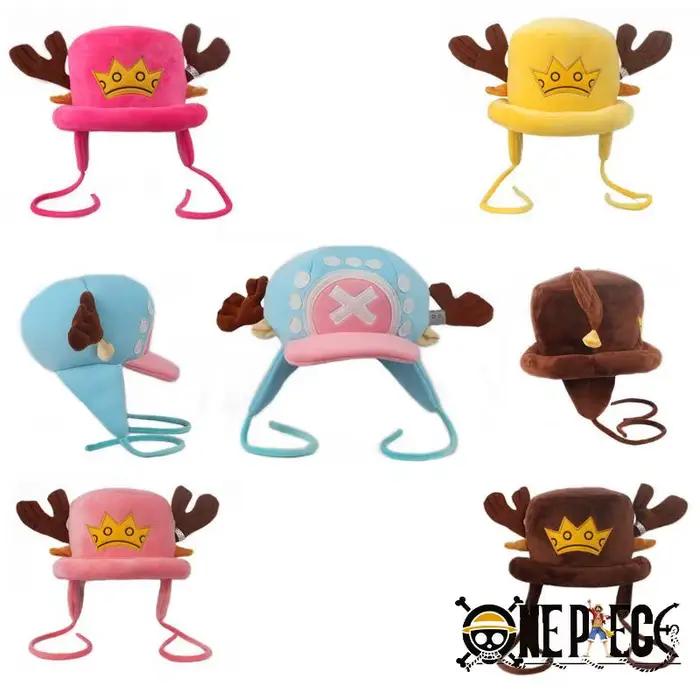 Chapeau en coton une pièce, chaud d'hiver, chapeau plat, accessoires de Cosplay, Anime Chopper, chapeaux en peluche, cadeaux unisexes, accessoires de mode