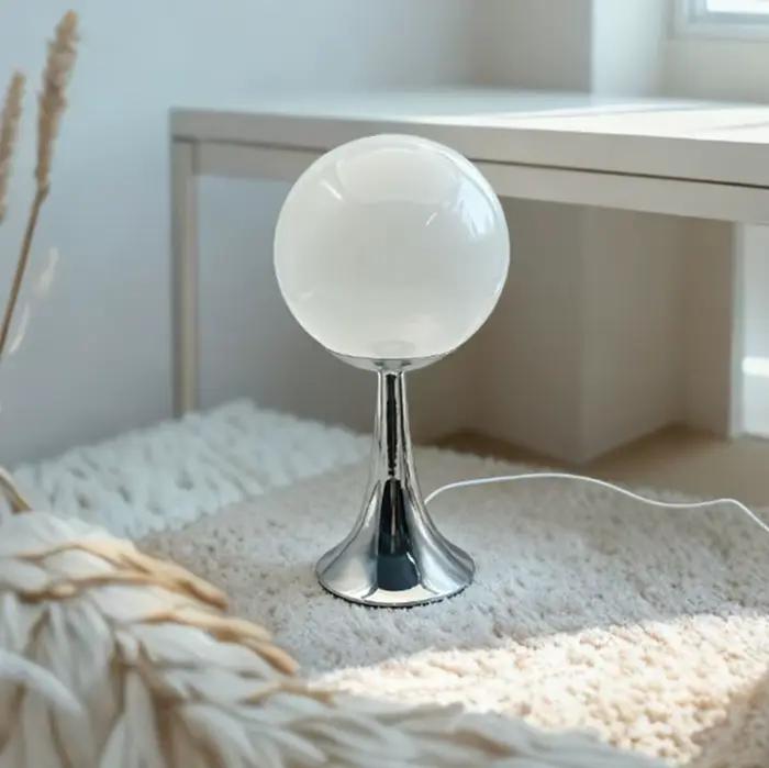 Lampe de bureau en verre