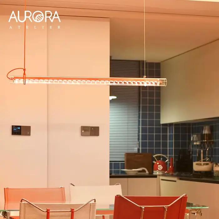 Lampe suspendue en verre au design moderne et Simple