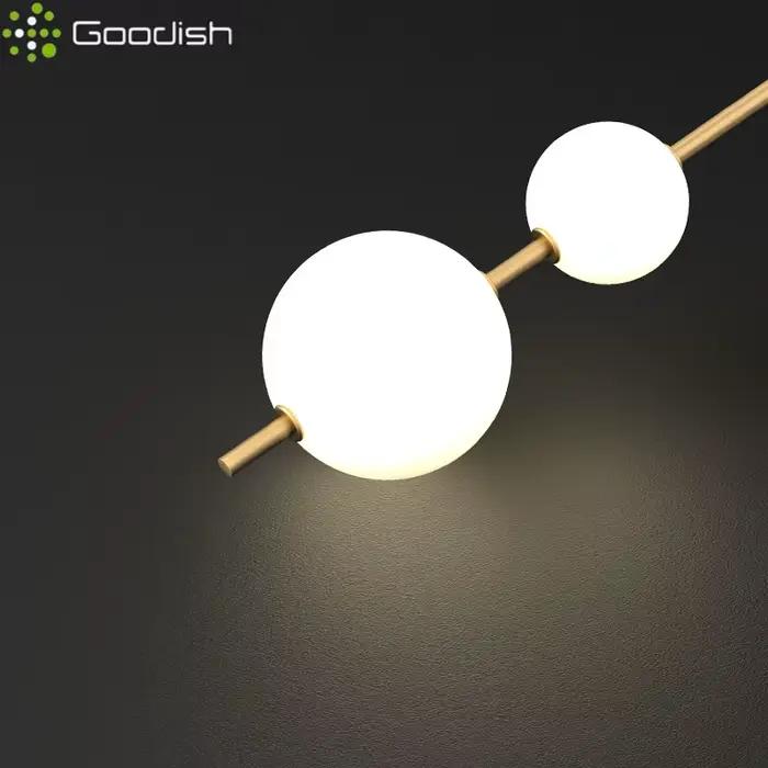 Lustre mural LED vertical en forme de boule