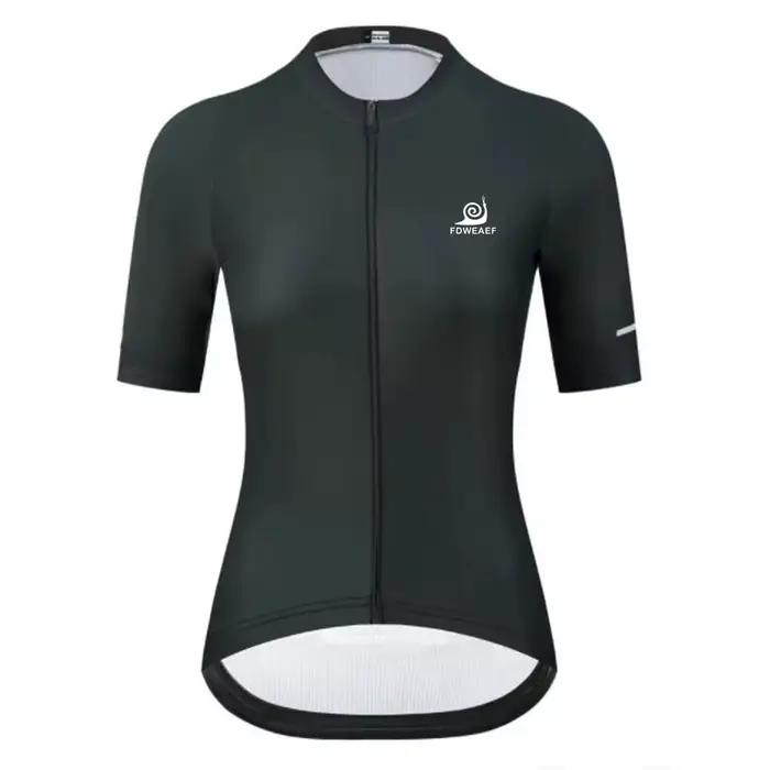 Maillot de cyclisme pour femmes à manches courtes, hauts de course, vêtements de vélo, maillot de cycliste pour le sport et les activités de plein air