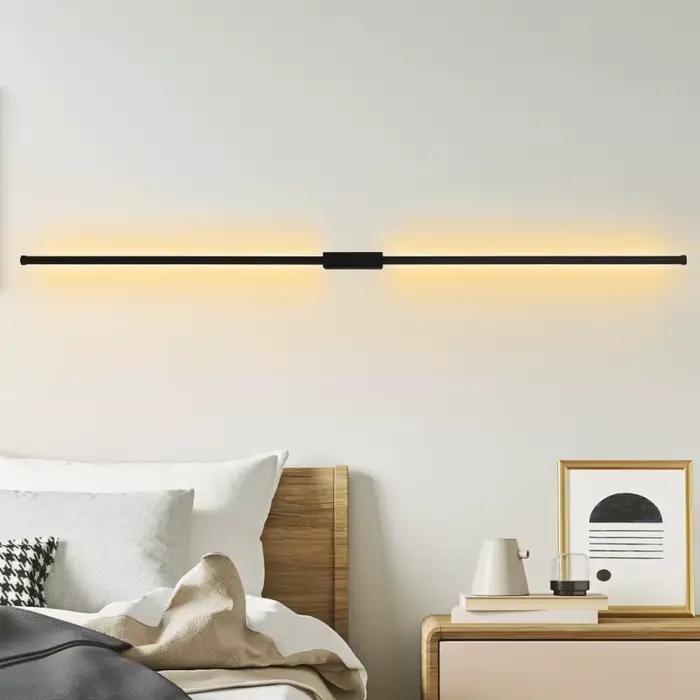 Applique murale LED longue d'intérieur style nordique contemporain pour décoration de maison chambre à coucher salon entrée étude chambre de bébé chambre de maître occasions spéciales