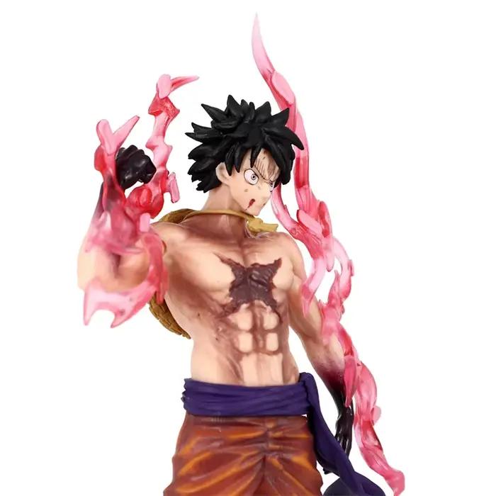 Une pièce Luffy Anime Figure jouets singe D Luffy cerise fluide PVC Action Figurine Collection modèle poupées cadeaux d'anniversaire enfants