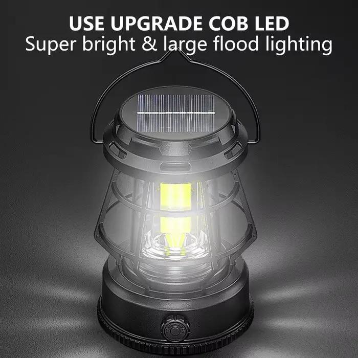 Lanternes solaires portables LED lampes suspendues rechargeables Dimmable Camping en plein air d'urgence jardin Patio décor lampe d'éclairage
