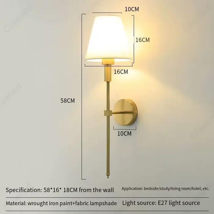 Applique Murale LED en Tissu