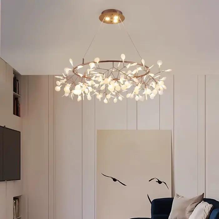 Lampe Firefly, lustre rond