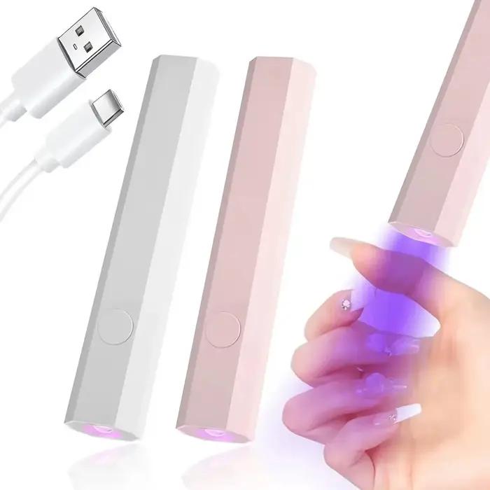 Lampe monogramme portative UV LED pour ongles, pour le durcissement de tous les vernis Gel, Rechargeable par USB, Machine de manucure à séchage rapide, Nail Art