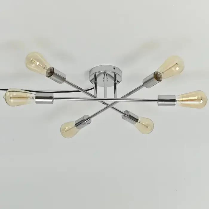 Lampes suspendues modernes en cuivre chromé