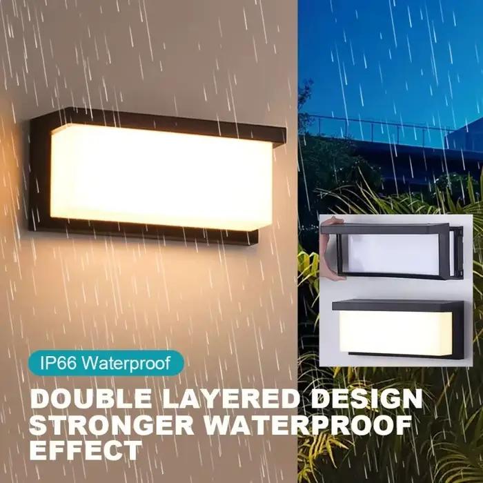 Applique murale LED avec détecteur de mouvement pour porche extérieur anthracite style rétro balcon jardin cour escalier sécurité esthétique